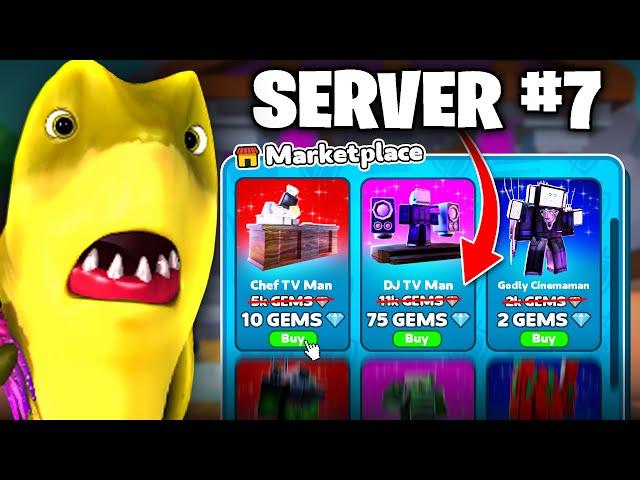 I Found The CHEAPEST Marketplace Server in Toilet Tower Defense!