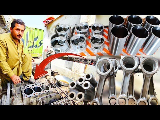 Rebuilding Nissan 6 Cylinder Engine || Repairing Diesel Engine || Engine Restoration