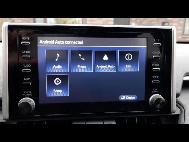 Toyota RAV4 2020. Entering Android Auto using Map button