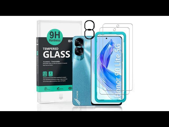 Honor 90 Lite 5GTempered glass ibywind Protector With Easy Install Kit And Camera Lens Protector