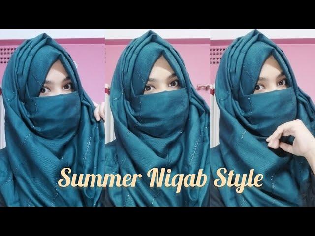 Summer Niqab Style | Without inner cap niqab tutorial #hijab #video #style