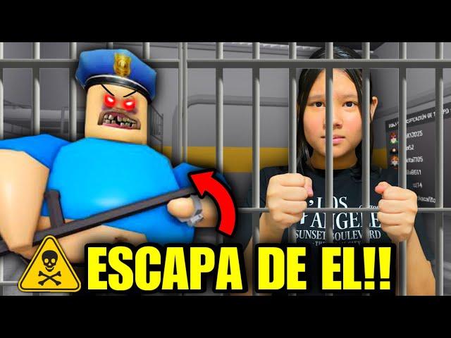 ESTE POLICÍA LOCO ME QUIERE ATRAPAR!!ESCAPA DE BARRY’S| Regina MH