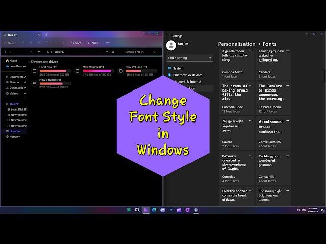 How to Change the Font Style in Windows