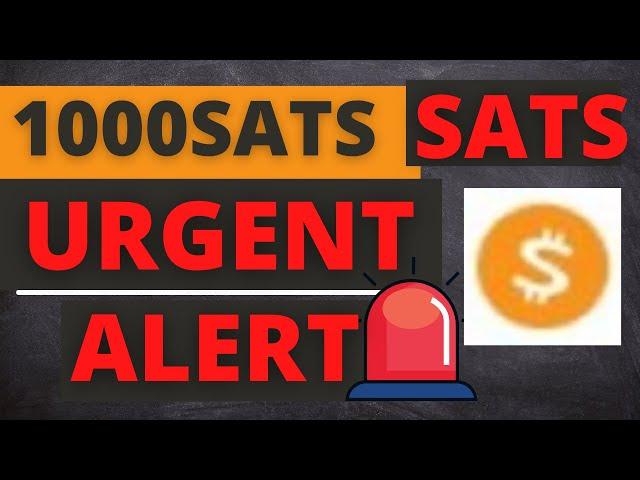 SATS Coin 1000SATS Token Price News Today - Latest Price Prediction and Technical Analysis