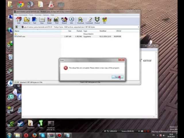 How to fix "The setup files are corrupted" error on Win7/8