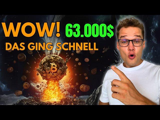 BITCOIN UPDATE LIVE! Die schnelle Erholung bevor jeder bereit war?