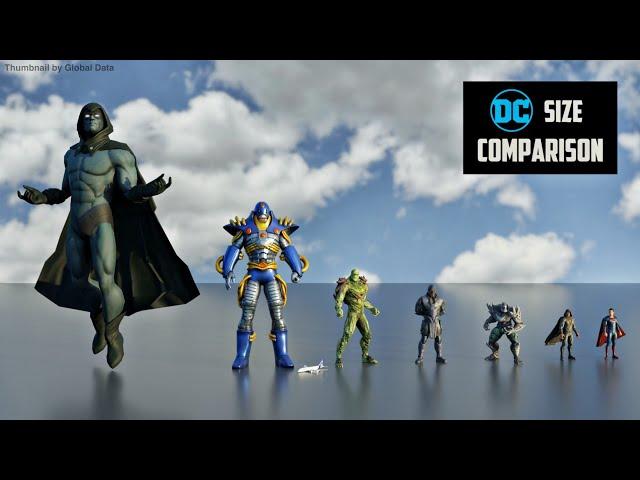 DC Universe Size Comparison 3D | 3d Animation Comparison