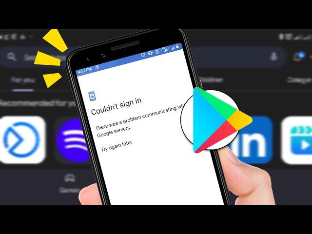 How To Fix "Couldn't sign" Error in Google Play store | Play Store Login Error [Fixed]