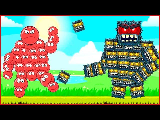 Мультик Red Ball 4 "Все части". Анимация Игра-Красный Шар ОЗВУЧКА несносный шарик от  Котика Браяна