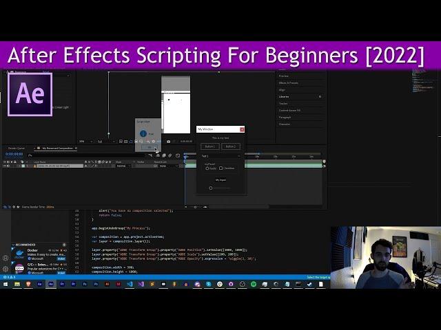 After Effects Scripting For Beginners [2022]