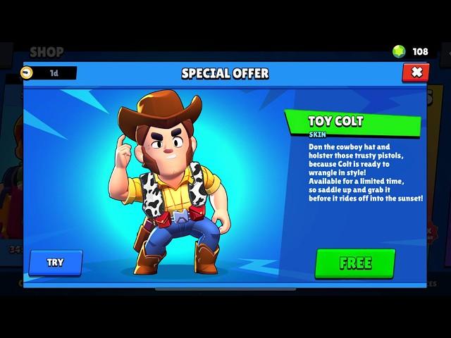 WOODY COLT SKIN?! Toy Story Collab in Brawl Stars!  (concept)