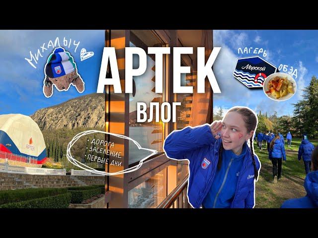 ВЛОГ АРТЕК️️| 1 часть: поезд, первые дни в лагере Морской