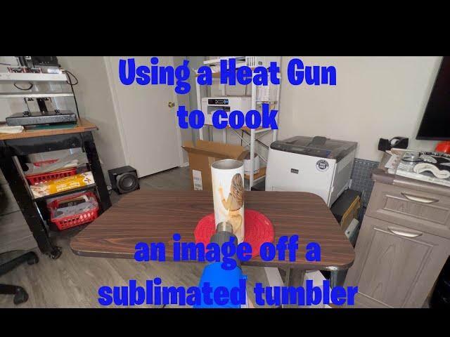 You CAN Fix your sublimation mistakes with a heat gun!!