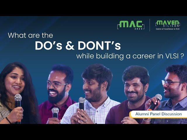 Do's and Don'ts of building a career in VLSI | MAC 2023 | Maven Silicon | Best VLSI Training