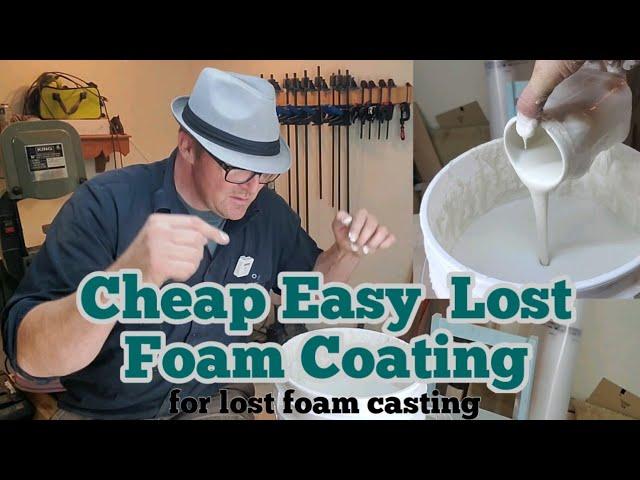 Making cheap lost foam casting slurry