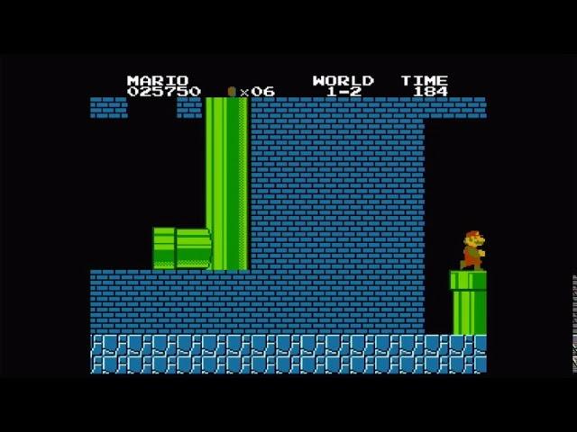 Mario Bros Glitch: Negative World (World -1)