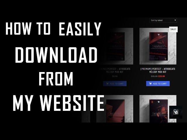 HOW TO DOWNLOAD FREE DRUM KITS FROM MY WEBSITE | VESHBEATS.COM