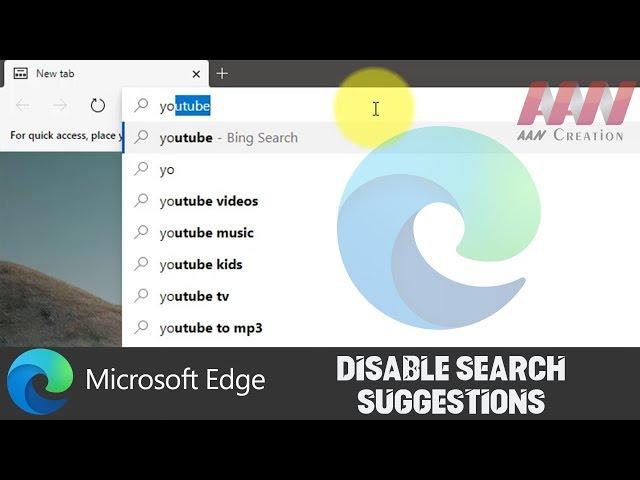 How to Disable Search Suggestions on Microsoft Edge