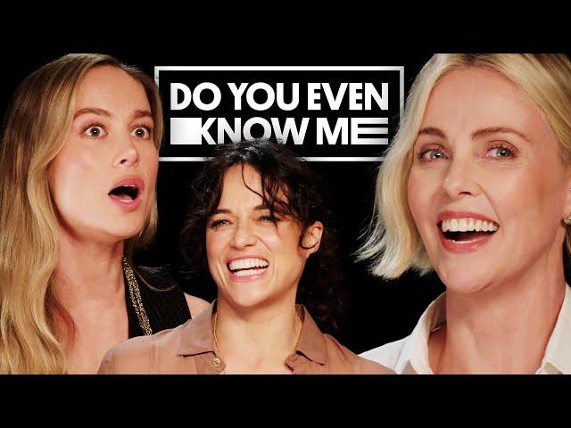 Charlize Theron, Brie Larson & Michelle Rodríguez Friendship Test | Do You Even Know Me?