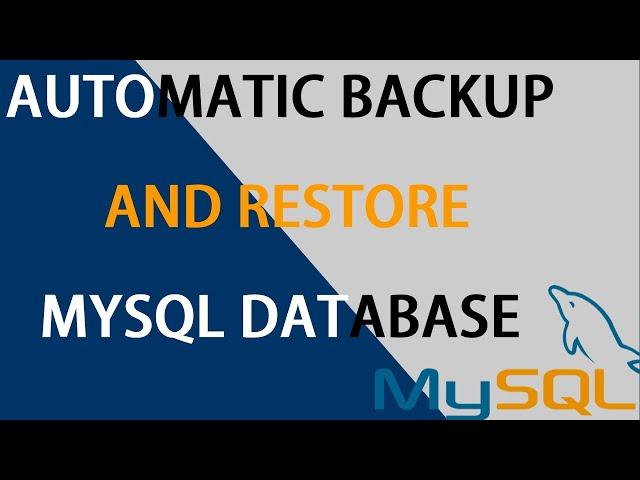 UNLOCK THE SECRET TO AUTOMATICALLY BACK UP AND RESTORE YOUR MySQL DATABASE WITH COMMAND PROMPT