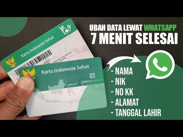 CARA MERUBAH DATA KIS / BPJS KESEHATAN ONLINE LEWAT WHATSAPP PANDAWA || UBAH DATA KIS BPJS ONLINE