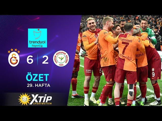 MERKUR BETS | Galatasaray (6-2) Çaykur Rizespor - Highlights/Özet | Trendyol Süper Lig - 2023/24