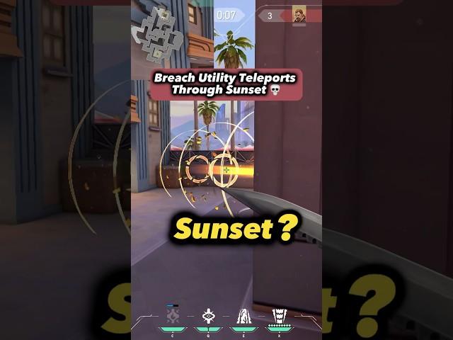 LOOK at this Breach GLITCH on Sunset #valorant