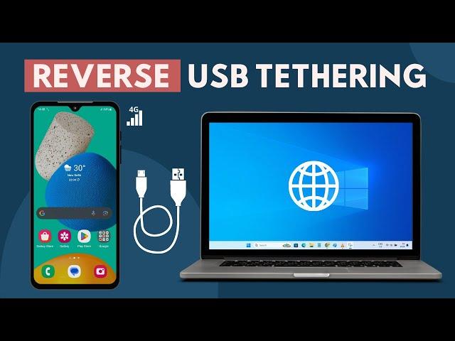 Share PC Internet to Android via USB | Reverse USB Tethering