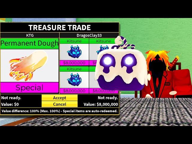 Trading PERMANENT Logia Fruits For 50 Hours [Blox Fruits]
