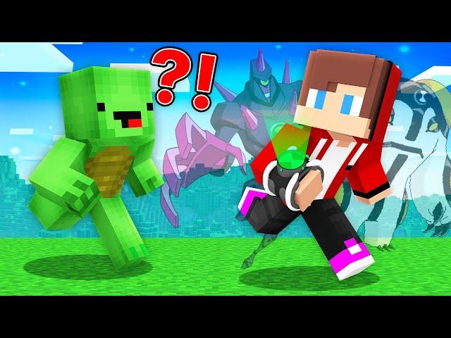 BEN 10 Speedrunner vs Hunter : JJ vs Mikey in Minecraft Maizen!