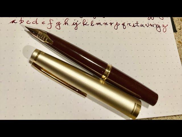 Unboxing the Pilot Elite 95S Fountain Pen with a Medium Nib Maroon & Gold