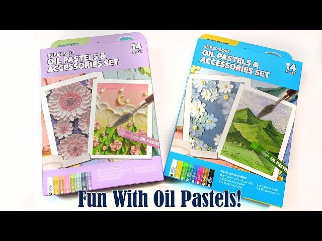 Making Palette Knife Art With Oil Pastels! Boyle Pastels Kits