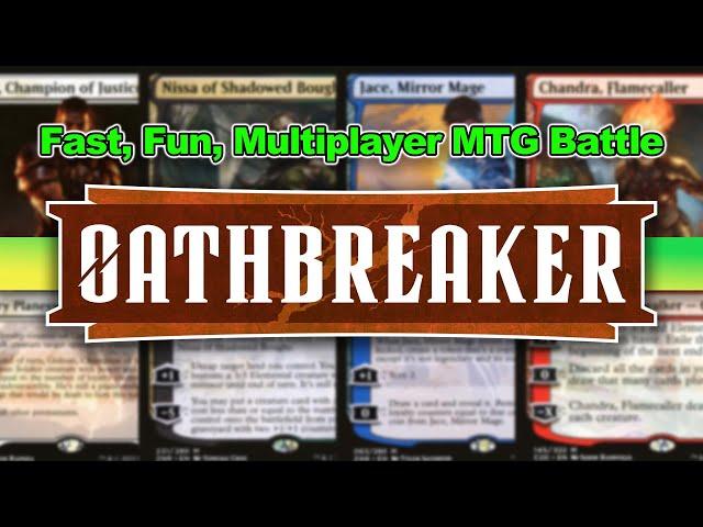 Oathbreaker Multiplayer BATTLE! Gideon vs Nissa vs Jace vs Chandra | Fast Commander Live Play MTG