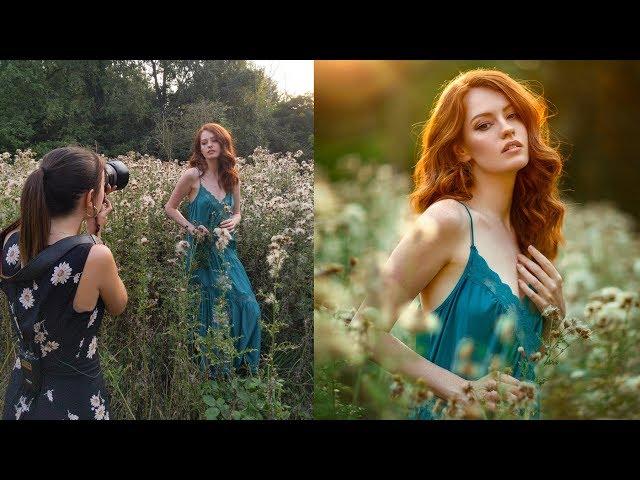 Backlit Natural Light Photoshoot, Behind The Scenes with Canon 85mm 1.2 lens