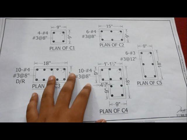 Real Column Construction Drawing plan reading | Tips & Tricks in Urdu/Hindi