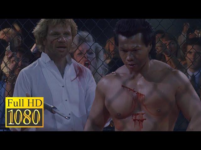 Bolo Yen vs. Mr. Lee in the movie Shootfighter: Fight To The Death (1993)