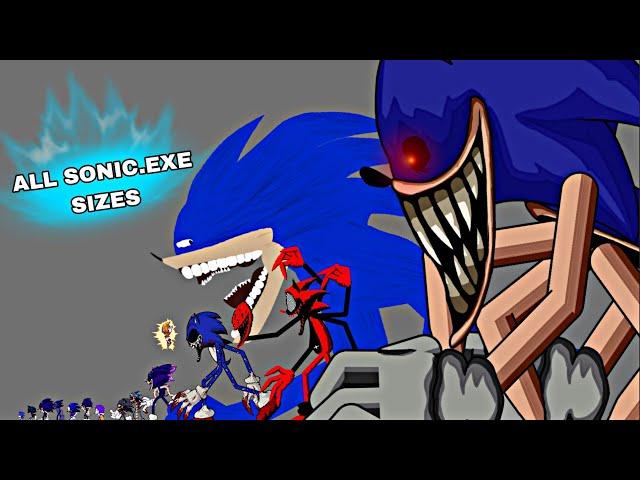 The Biggest Sonic.exe (All Sonic.exe Sizes) DC2 ANIMATION PART 2