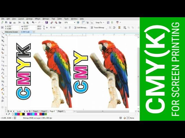 Easy CMY Color Process Separation Trick | CorelDraw | Screen Printing