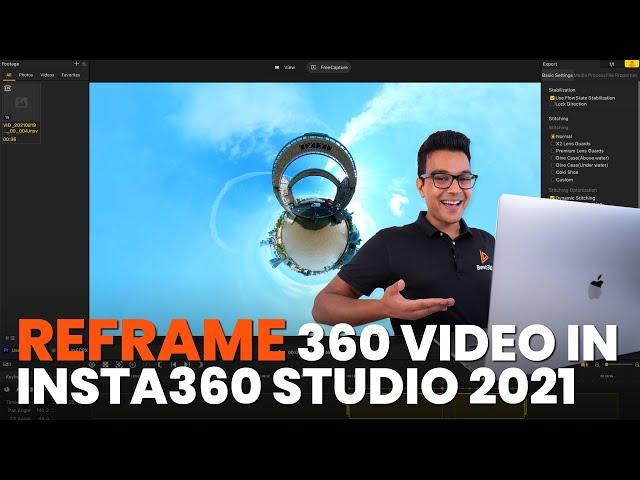 How To Reframe 360 Video In Insta360 Studio Tutorial