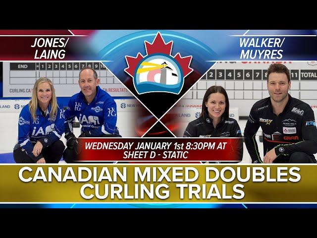 2025 Mixed Doubles Curling Trials - Draw 12D - JON/LAI vs. WAL/MUY