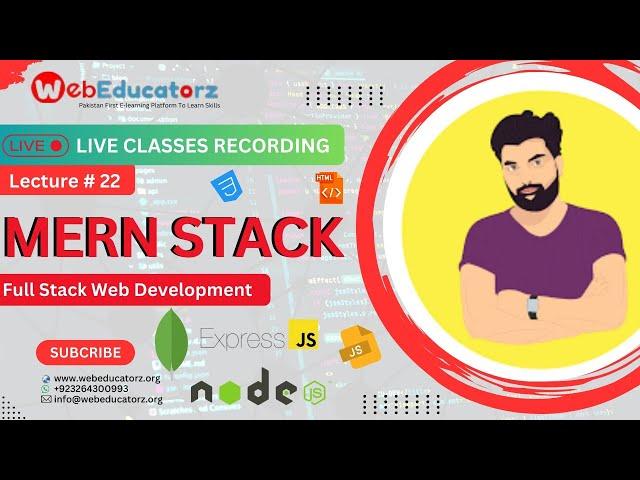  Live Class - MERN Stack Development Course - Lecture # 21 - Hindi/Urdu - Asad Mukhtar