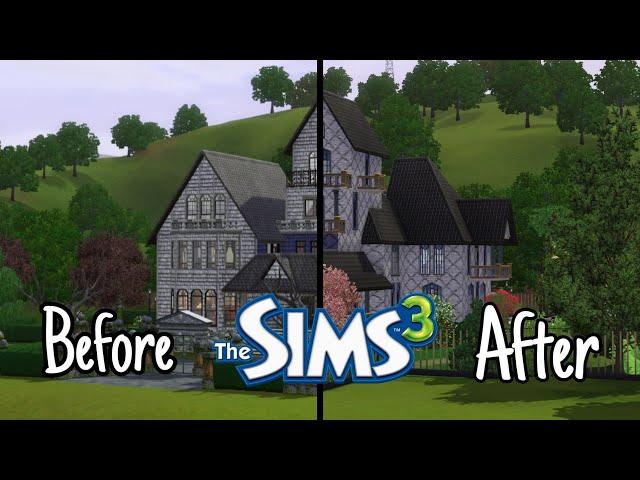 The sims 3 Перестройка дома семьи Гот / Goth family house remodeling  / The Sims 3