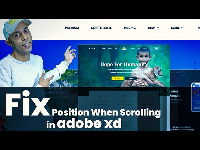 Fix Position When Scrolling checkbox in adobe xd
