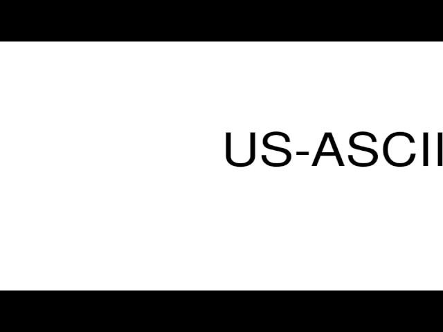 How to pronounce US-ASCII