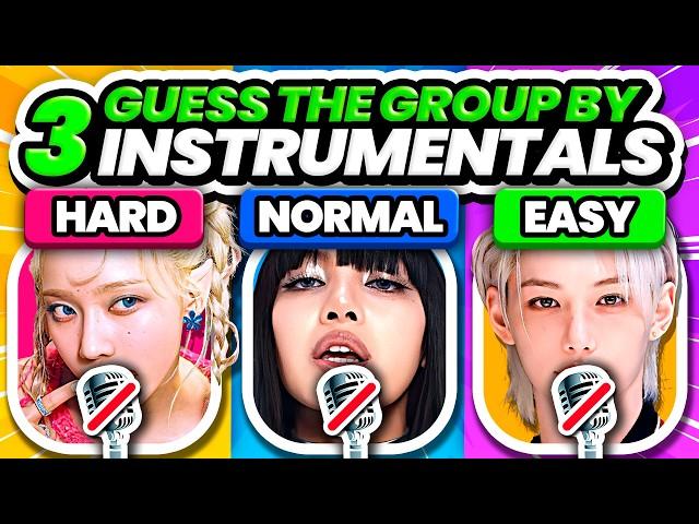GUESS THE KPOP GROUP BY 3 INSTRUMENTALS  - KPOP QUIZ 2024