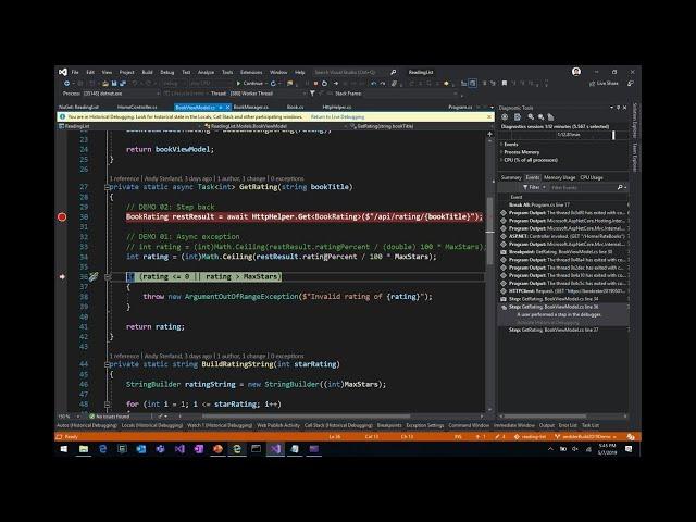 Debugger/Diagnostics Tips & Tricks in Visual Studio 2019 - BRK3025