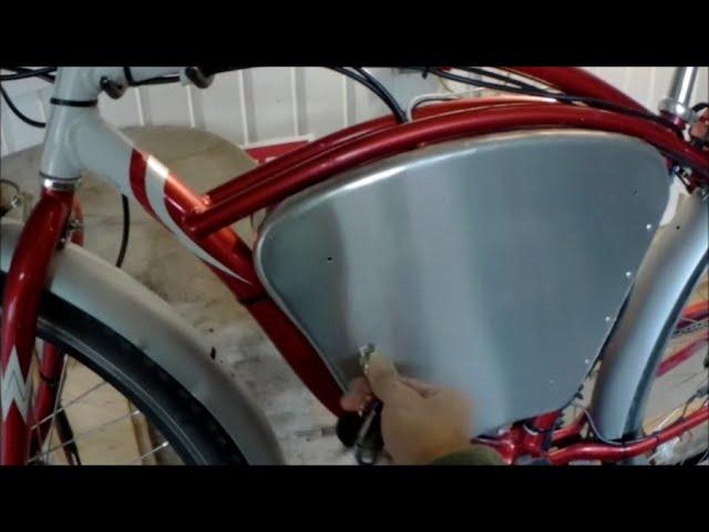 Start building another bike storage canister - 2x2 Schwinn Point Beach Cruiser e-bike