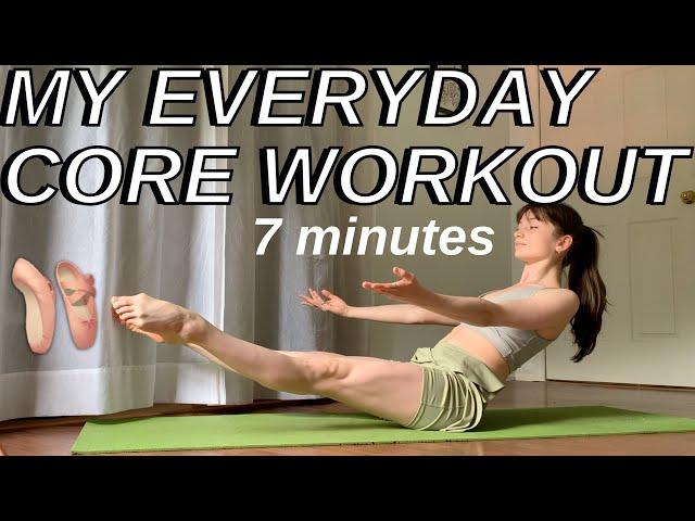 My everyday ballet core workout | beginner friendly ballet workout w tabatas