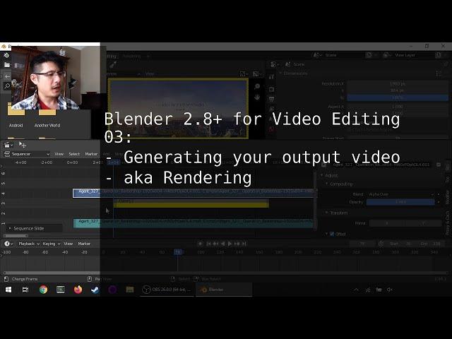 Exporting to MP4 Video in Blender 2.8+'s Video Sequence Editor (03)