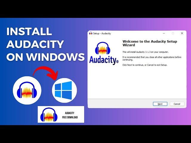 How To Install The Audacity Software In The Window 10/11 in 2023 | Audacity Audio Recording Software